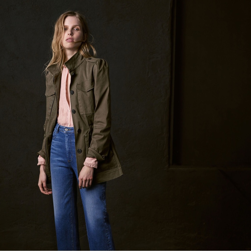 La Vie Women's Brown Sherpa-Lined Utility Jacket - Picture 9 of 9